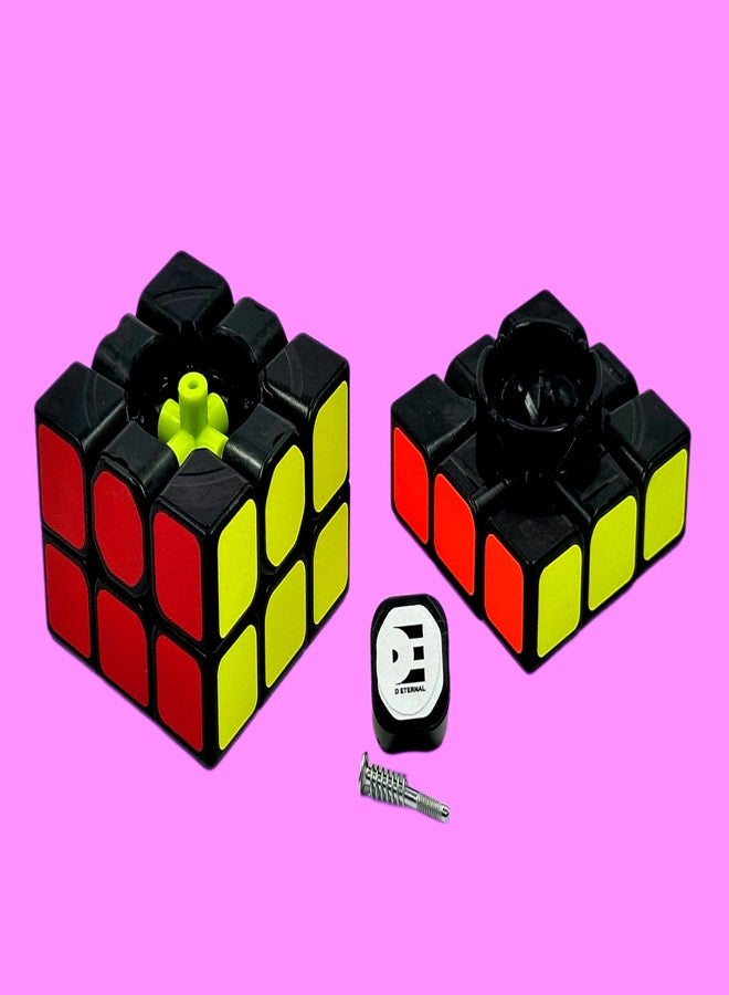D Eternal Speed Cube 3x3 with Lubricant, Professional Magic Puzzle Cube, Black - Image 5